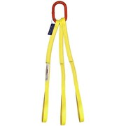HSI Three Leg Nylon Bridle Slng, One Ply, 1 in Web Width, 24ft L, Oblong Link to Eye, 4,800lb TO-EE1-801-24
